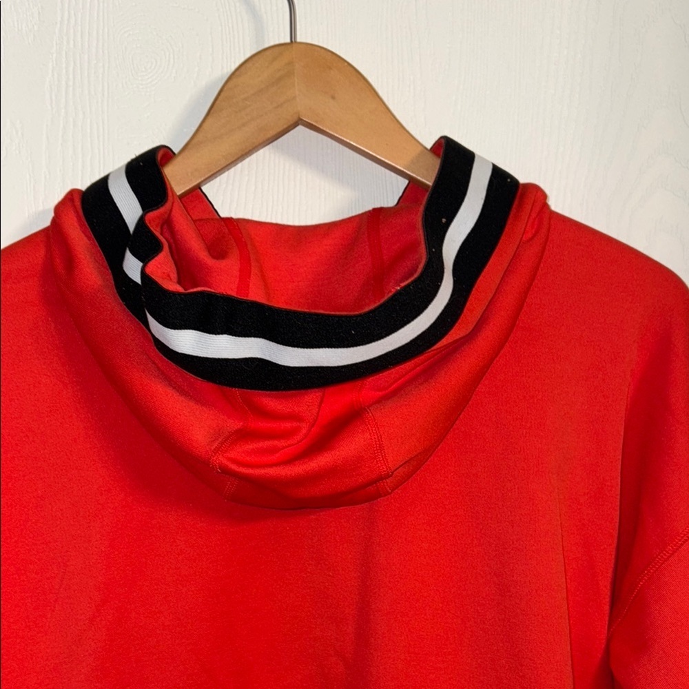 DKNY Orange Hoodie with Black and White Accents - Picture 8 of 10